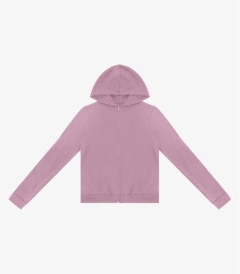 Jaqueta com Capuz em Moletom Rovitex Rosa