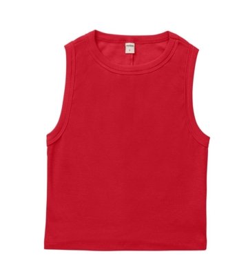 Regata Cropped Feminina Ribana Rovitex Vermelho