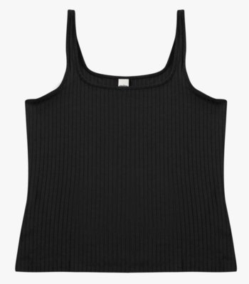 Regata em Ribana Canelada Rovitex Preto