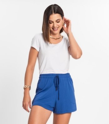 Shorts Feminino Rovitex Azul