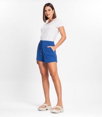 Shorts Feminino Rovitex Azul