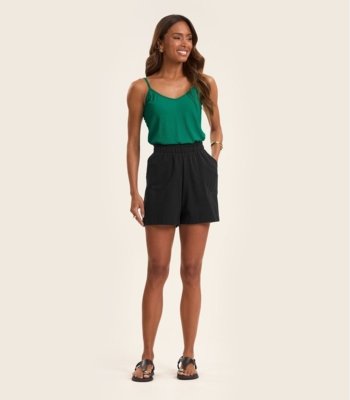 Shorts Moletinho Basic Rovitex Preto