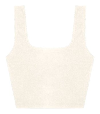 Top Cropped Ribana Básico Rovitex Branco
