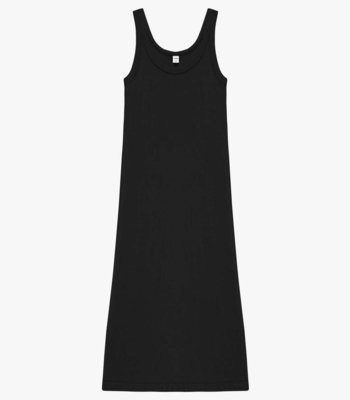 Vestido Midi em Ribana Rovitex Preto