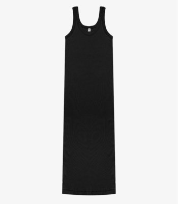 Vestido Midi em Ribana Rovitex Preto