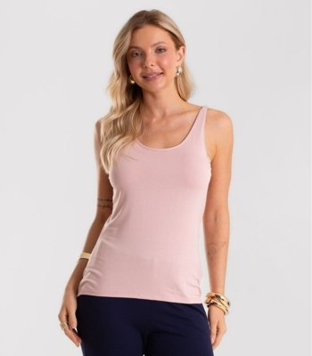 Blusa De Alca Básica Feminina Rovitex Rosa