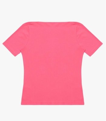 Blusa Feminina Decote Canoa Básica Ribana Rovitex Rosa