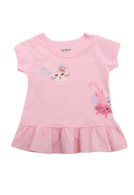 BLUSA ROVITEX MENINA ESTAMPA ROSA BLUSA ROVITEX MENINA ESTAMPA ROSA