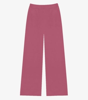 Calça Feminina Em Moletom Com Bolsos Rovitex Rosa