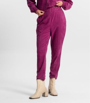 Calça Feminina Em Suede Rovitex Roxo