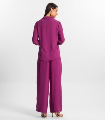 Calça Reta Feminina Rovitex Roxo