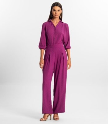 Calça Reta Feminina Rovitex Roxo