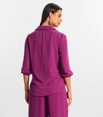 Camisa 3/4 Feminina Rovitex Roxo