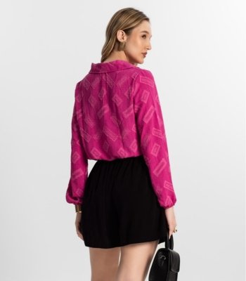 Camisa Manga Longa Rovitex Rosa