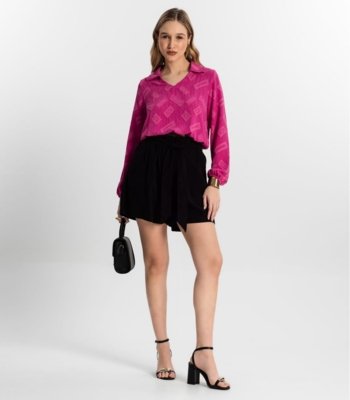 Camisa Manga Longa Rovitex Rosa