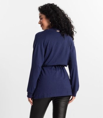 Cardigan Feminino Rovitex Azul