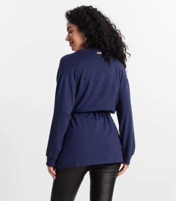 Cardigan Feminino Rovitex Azul