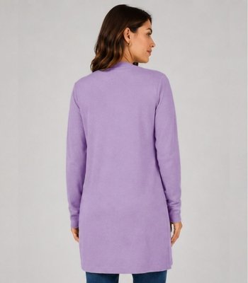 Cardigan Tricot Feminino Rovitex Roxo