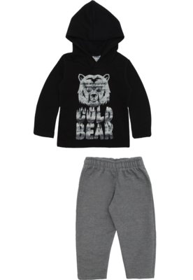 Conjunto 2pçs Longo Pesado Rovitex Menino Escrita Preto Menor preço em Conjunto 2pçs Longo Pesado Rovitex Menino Escrita Preto