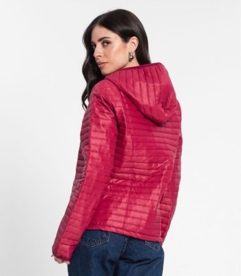 Jaqueta Feminina Com Capuz Rovitex Roxo