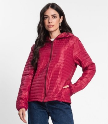 Jaqueta Feminina Com Capuz Rovitex Roxo