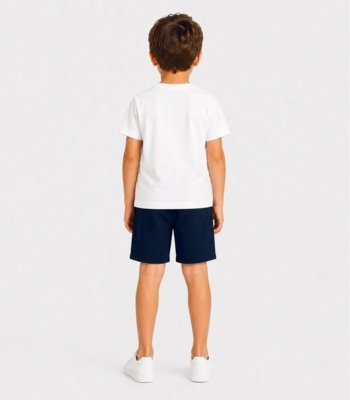 Bermuda Infantil Em Moletinho Basic Rovitex Kids Azul
