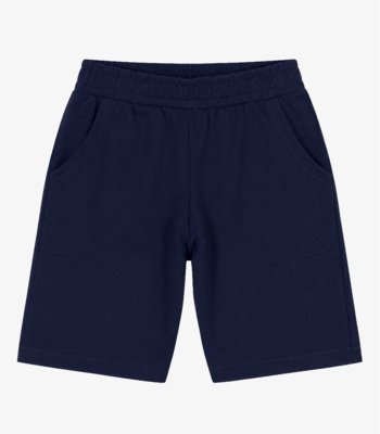 Bermuda Infantil Em Moletinho Basic Rovitex Kids Azul