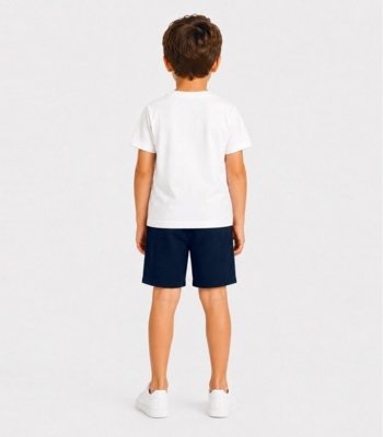 Bermuda Infantil Em Moletinho Basic Rovitex Kids Azul