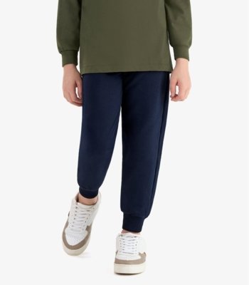 Calça Infantil Moletom Básica Rovitex Kids Azul
