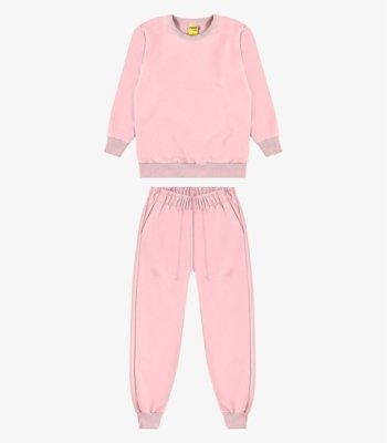 Conjunto Blusão com Calça Menino Rovi Kids Rosa