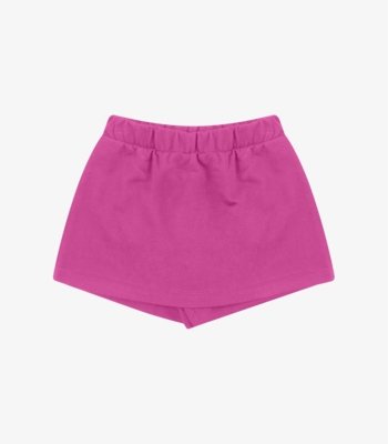 Shorts Saia Moletom Rovi Kids Rosa