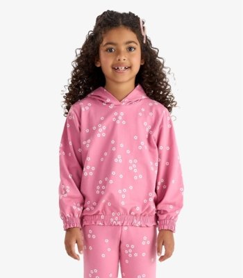 Conjunto Blusão com Capuz e Legging Rovi Kids Rosa