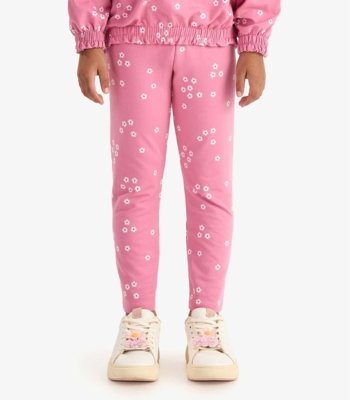 Conjunto Blusão com Capuz e Legging Rovi Kids Rosa