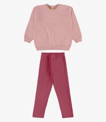 Conjunto Blusão com Legging Rovi Kids Rosa