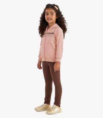 Conjunto Jaqueta Capuz e Legging Rovi Kids Rosa