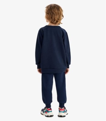 Conjunto Moletom Blusão e Calça Rovi Kids Azul