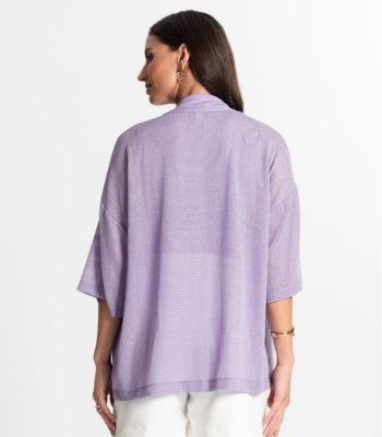 Kimono Feminino Com Brilho Rovitex Roxo