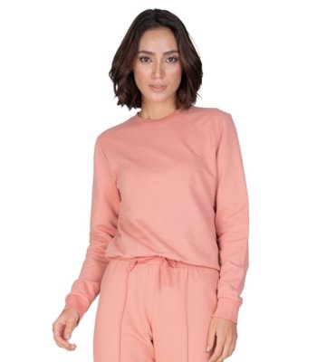 Moletom Feminino Básico Select Rosa