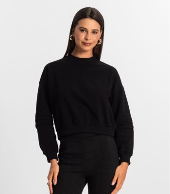 Moletom Feminino Rovitex Preto