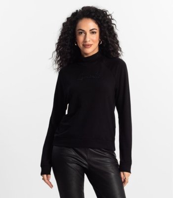 Moletom Raglan Feminino Rovitex Preto