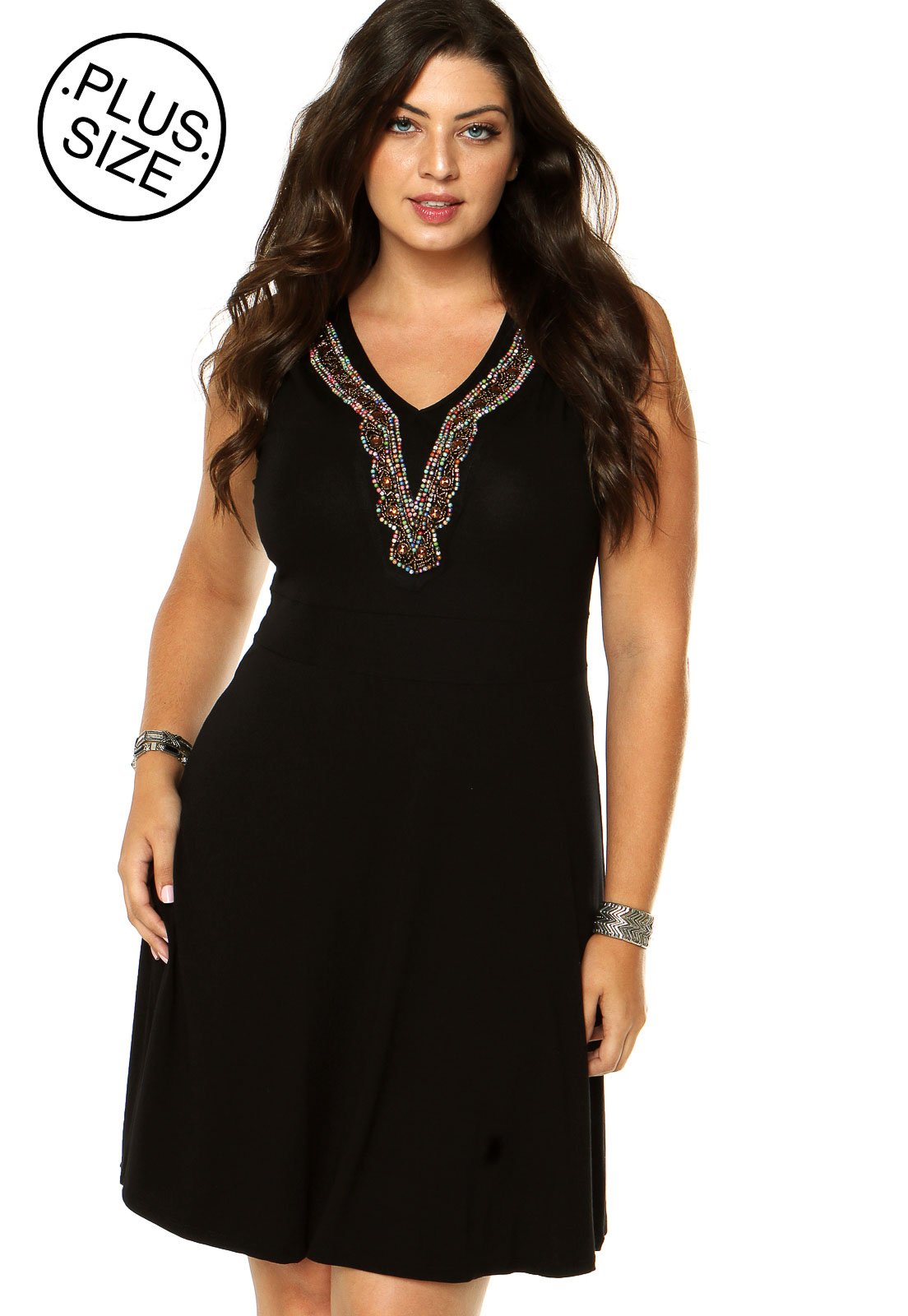 vestido rovitex plus size