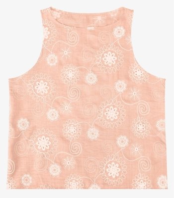 Regata Feminina Bordado Rovitex Rosa