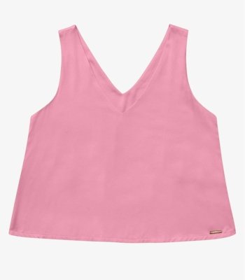 Regata Feminina de Viscose Rovitex Rosa