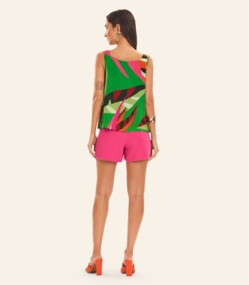 Shorts Linho Strong Feminino Rovitex Rosa