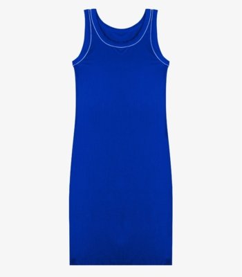 Vestido Curto Feminino Básico Ribana Rovitex Azul