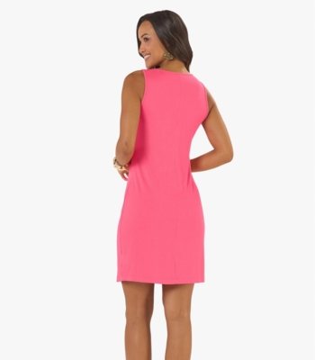 Vestido Feminino Curto Básico Ribana Rovitex Rosa