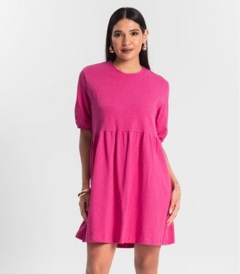 Vestido Feminino Curto Rovitex Rosa