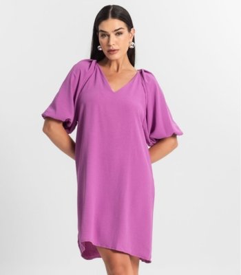 Vestido Feminino Liso Select Roxo