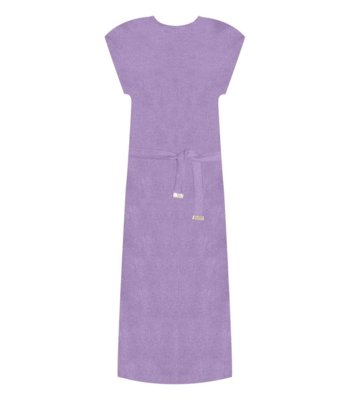 Vestido Midi Em Ribana Canelada Lurex Rovitex Roxo