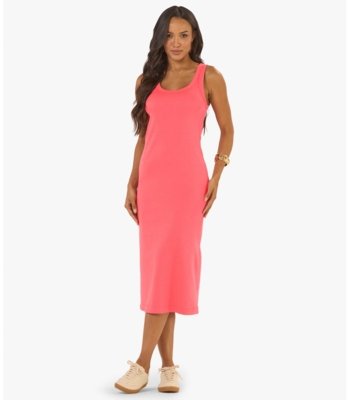 Vestido Midi em Ribana Rovitex Laranja